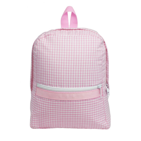 Pink gingham small backpack