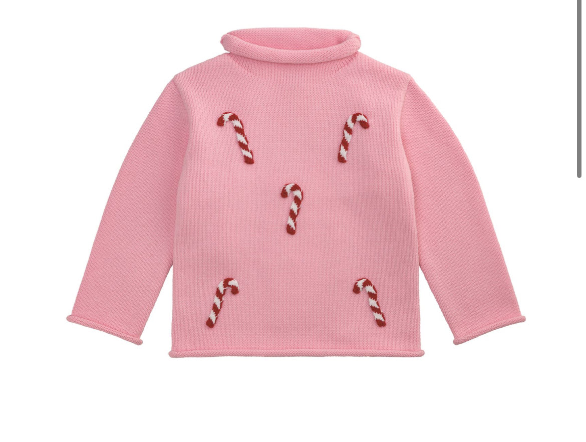 Candy Cane Rollneck Sweater