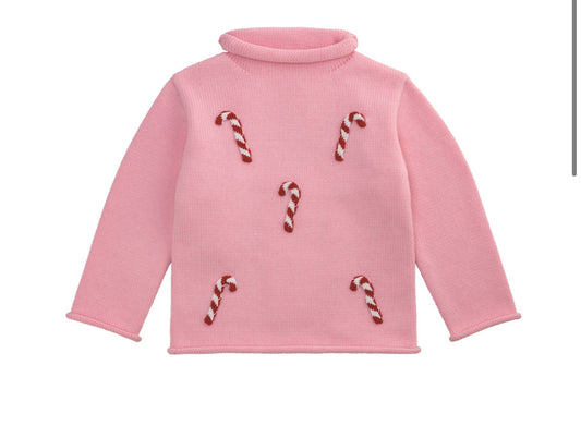 Candy Cane Rollneck Sweater