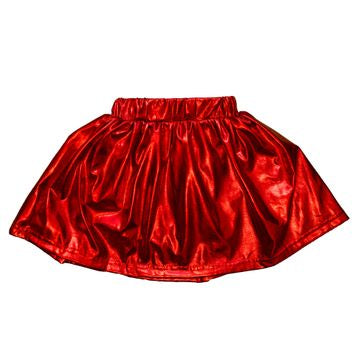 Red Metallic Skort