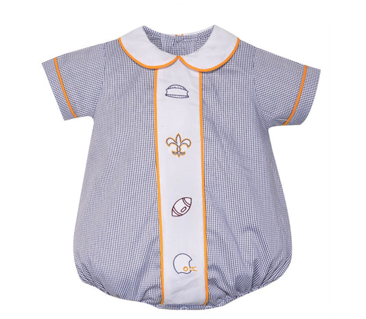 Fleur de lis black and gold 4 logo boy bubble