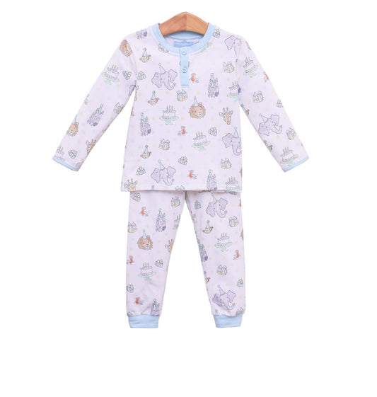 Blue party animal pajamas