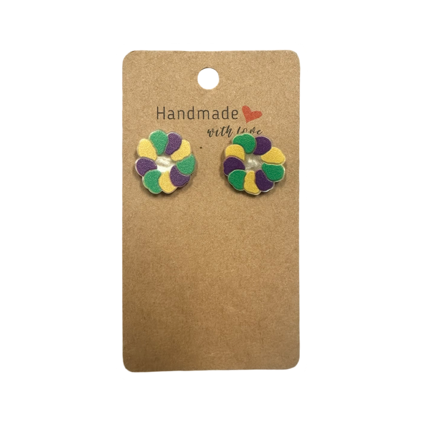 King cake earrings