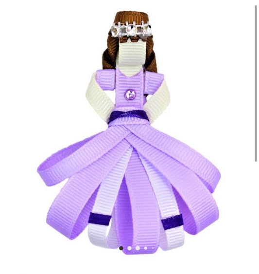 purple princess hair clip disney