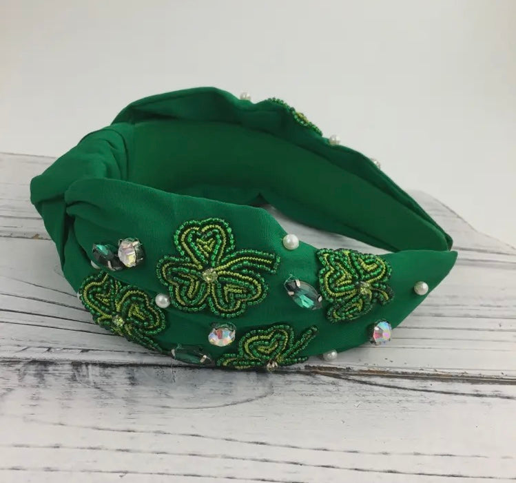 Shamrock knot headband