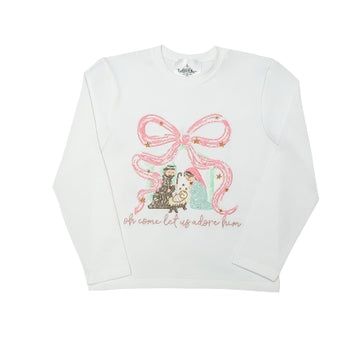 Sequin Adore Him  Long Sleeve Shirt