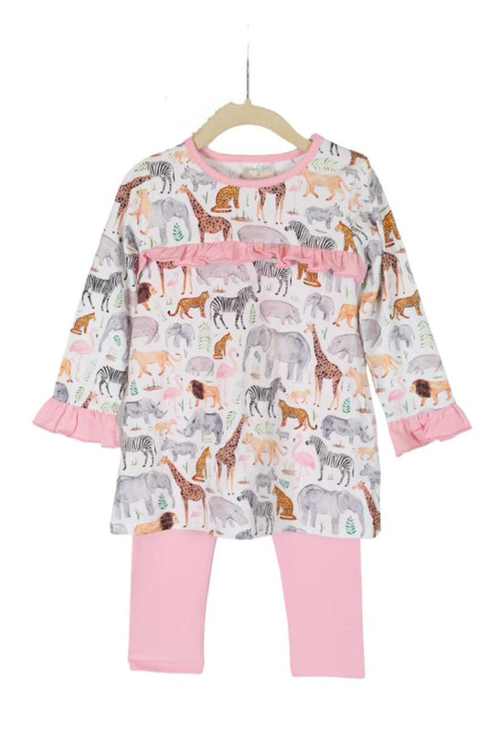 Zoo girl pant set