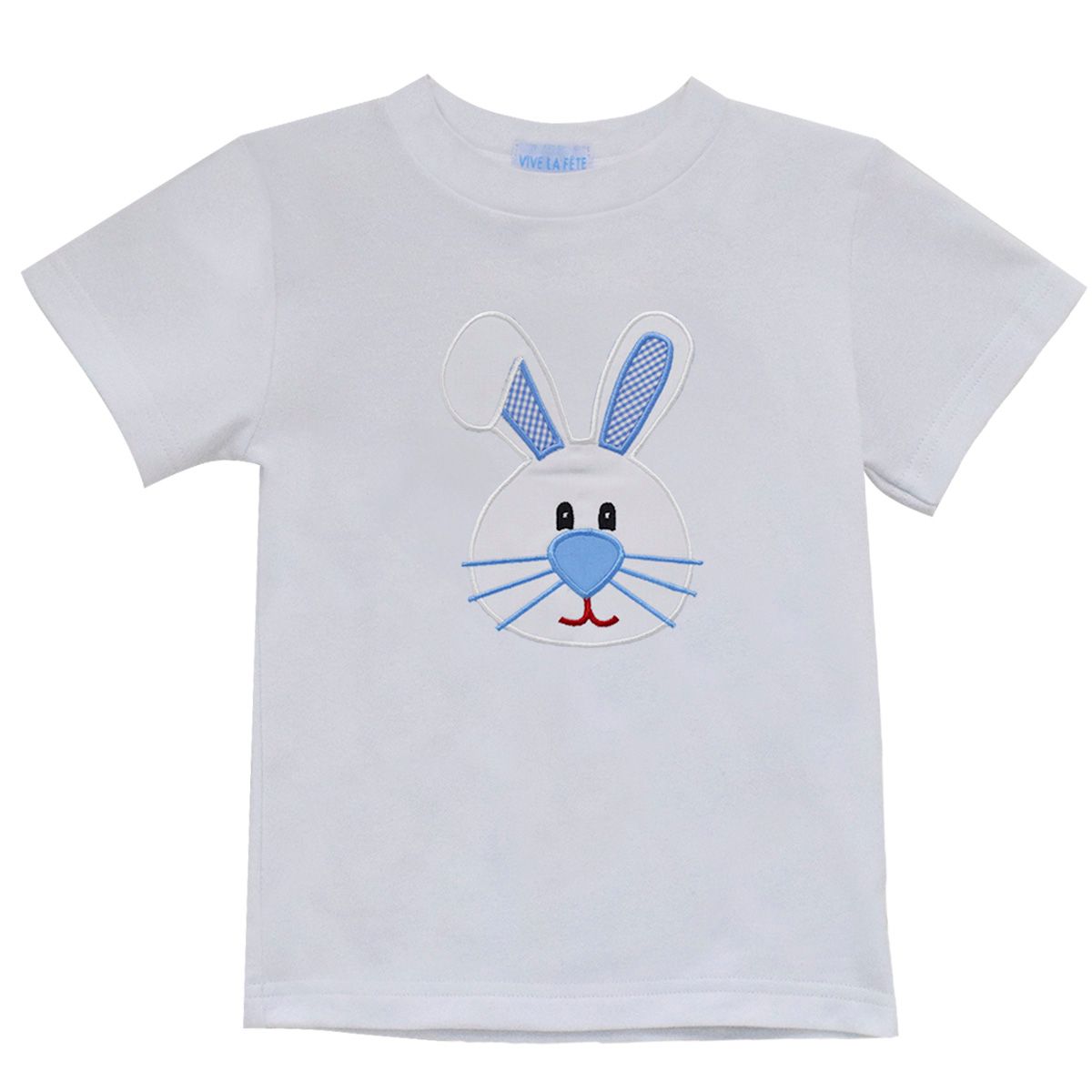 White Bunny Appliqué Shirt