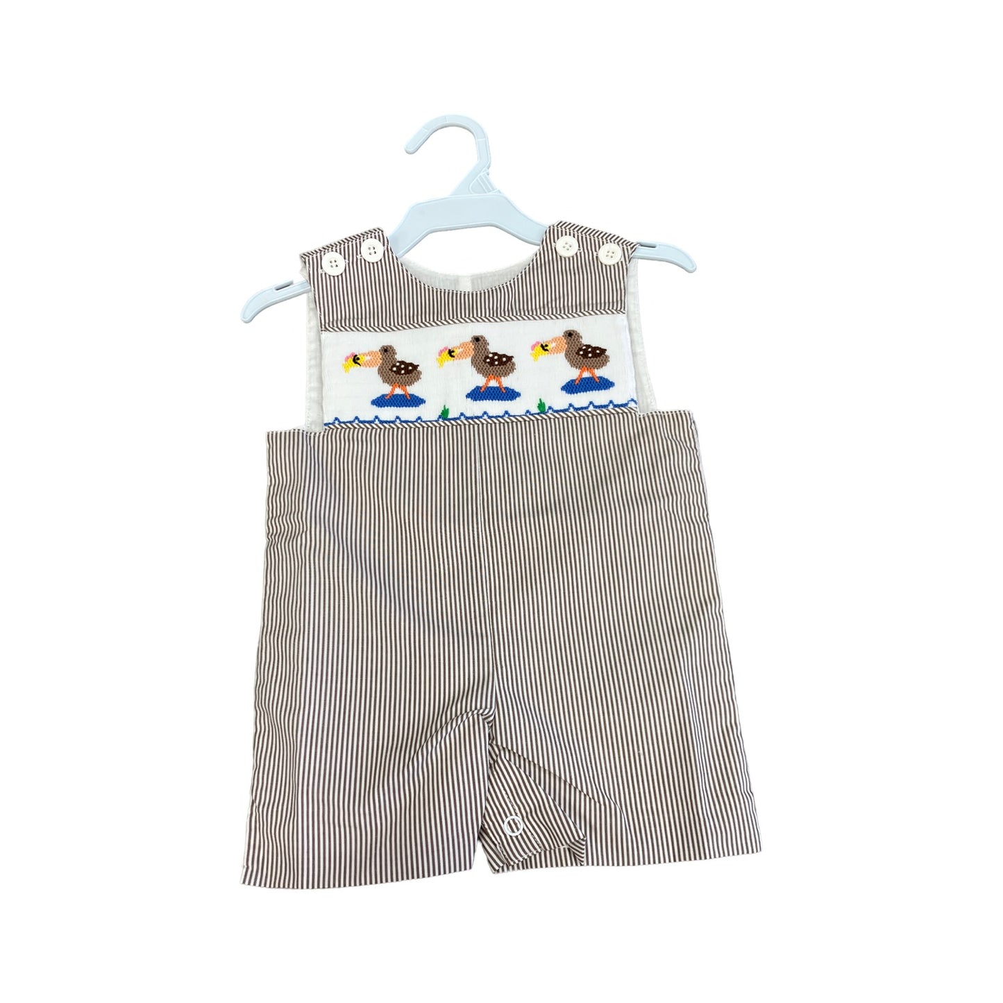 Smocked Pelican shortall