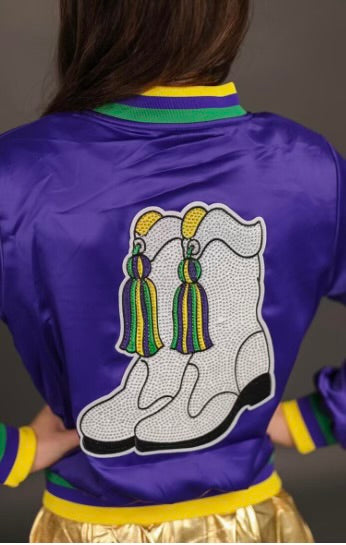 Satin Mardi Gras Boot Jacket