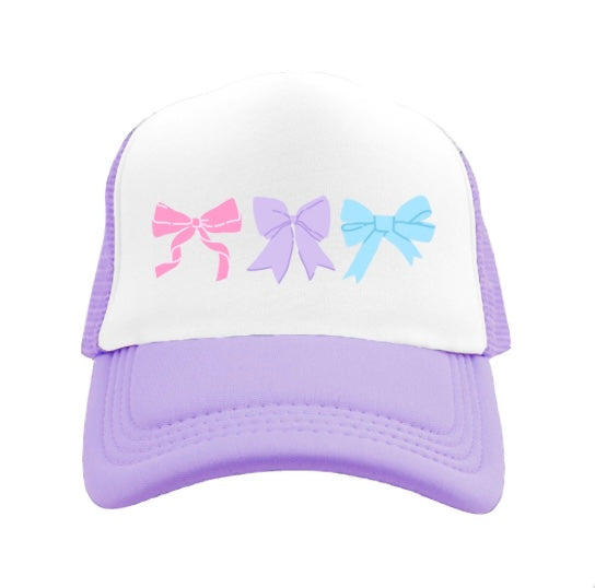 Pastel  Bows Youth Trucker Hat