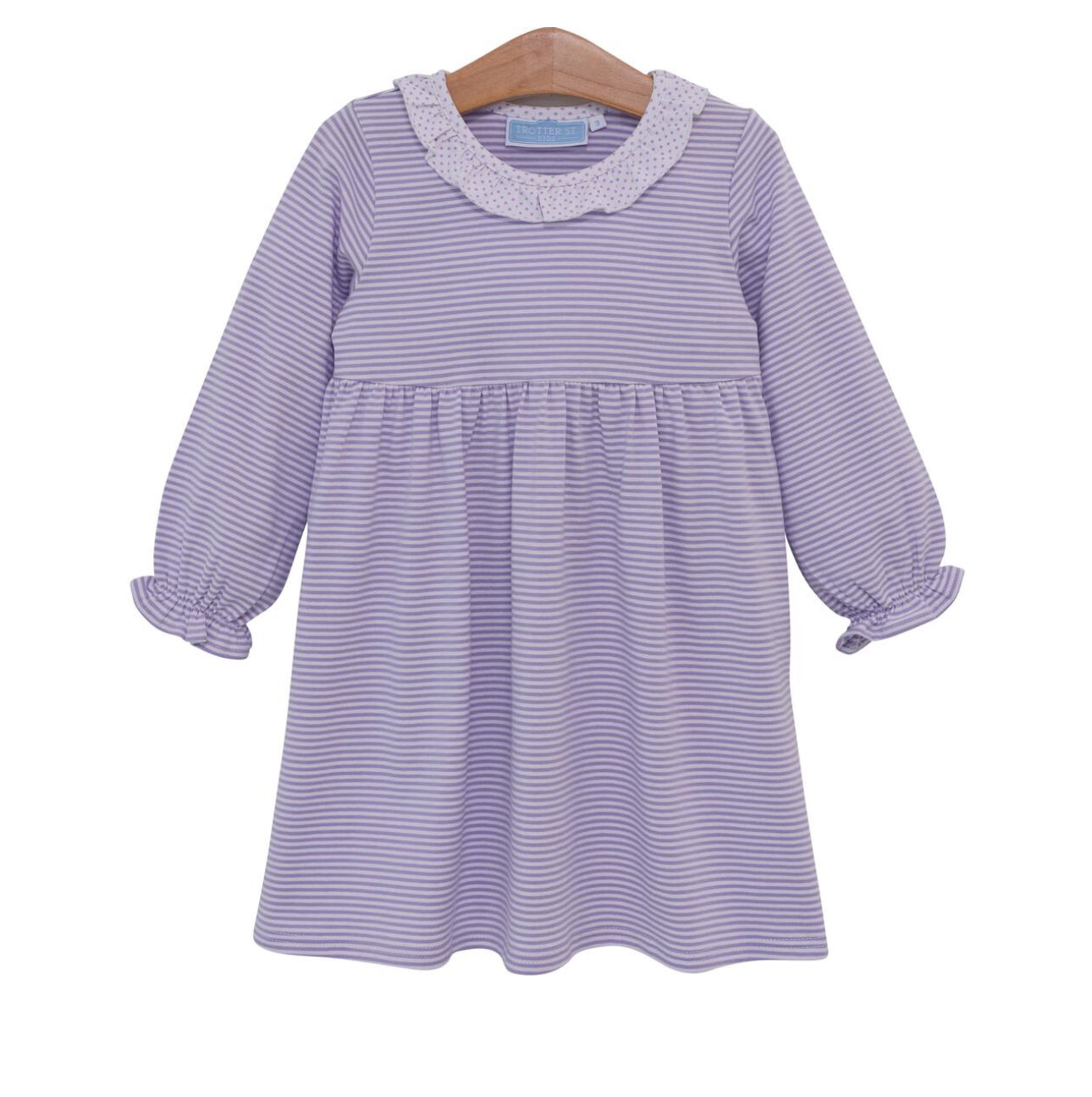 Georgia stripe lavender dress