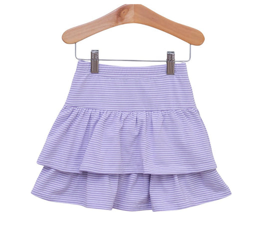 Rosemary lavender stripe skort