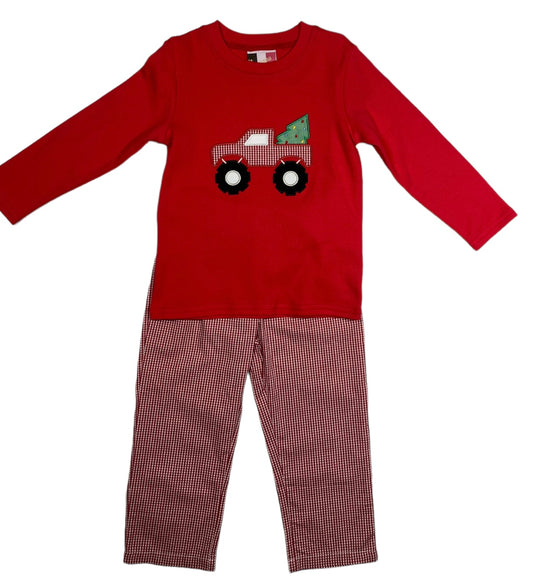 Bringing home the tree boys pant set