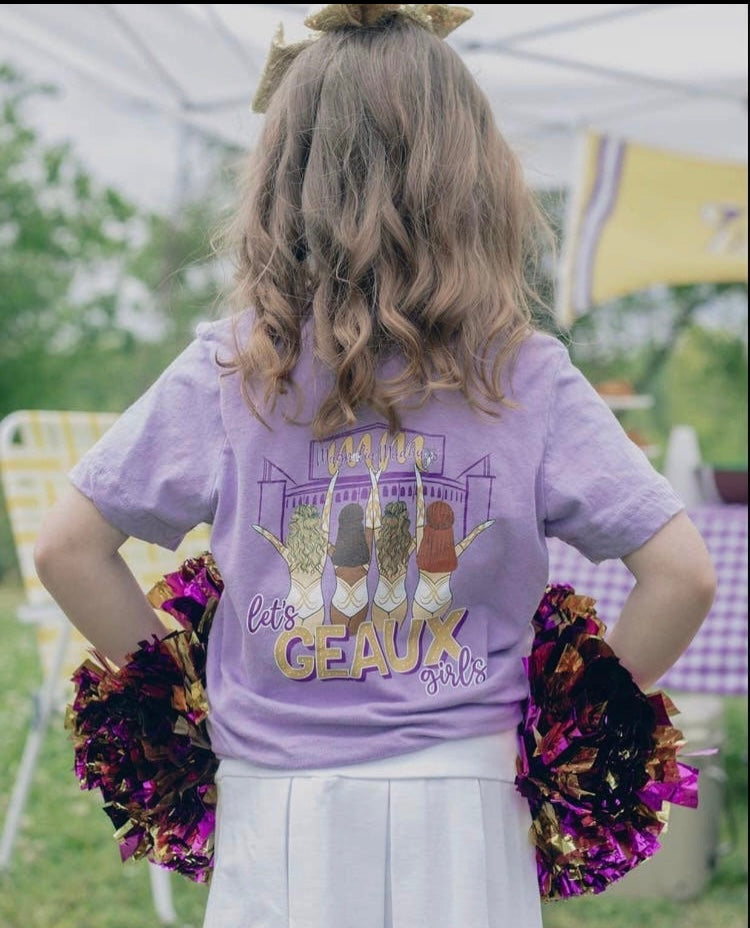 Let’s GEAUX girls shirt