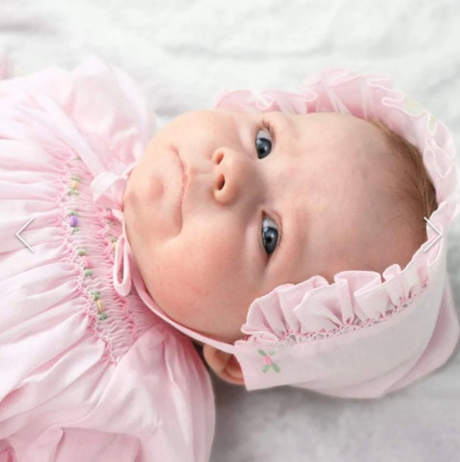 Pink smocked day dress
