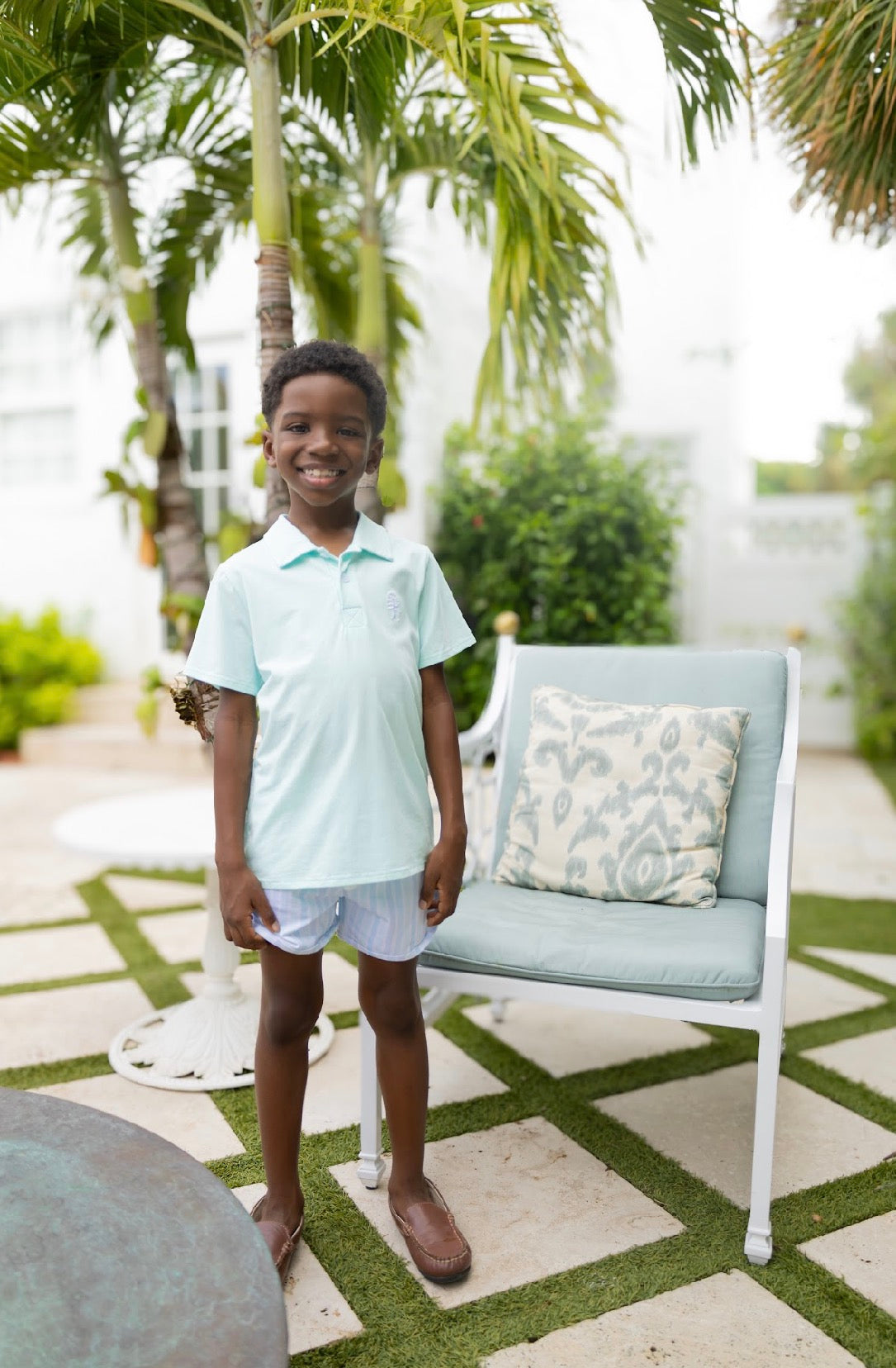 Seaside Stripe Porter Polo Set