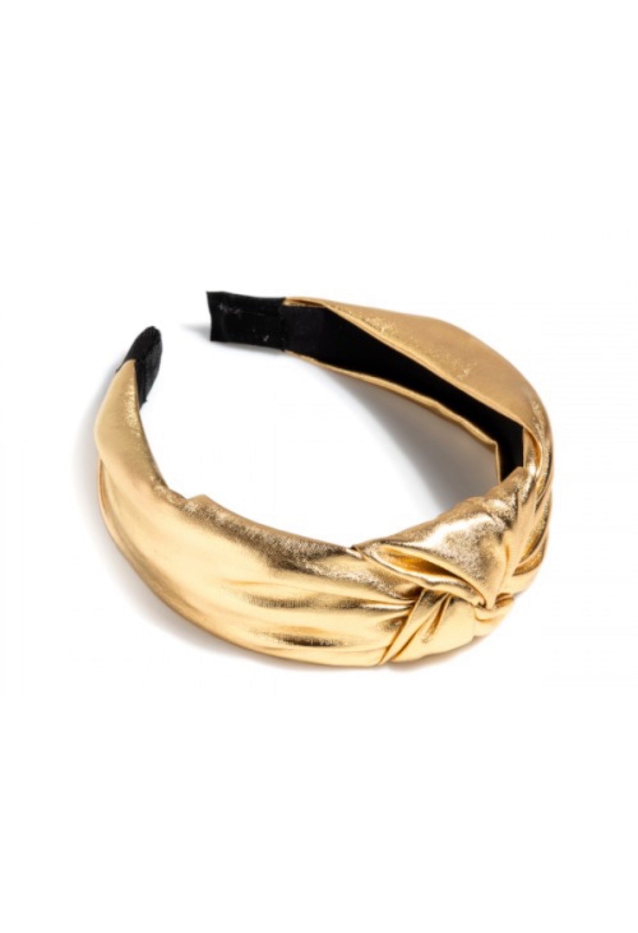 gold metallic headband