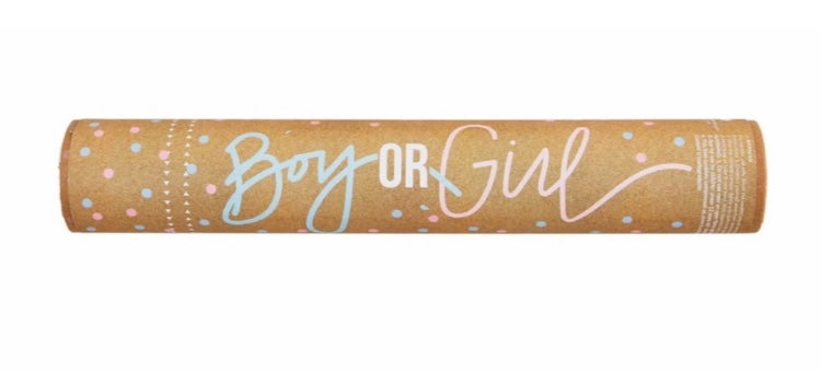 Gender reveal poppers