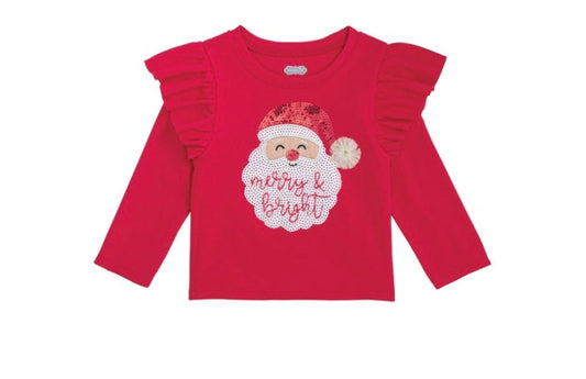Sequin Holiday Santa Tee