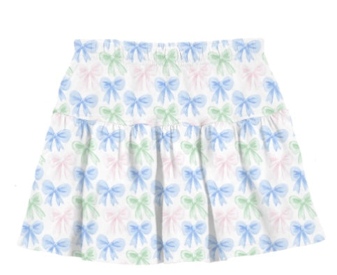 Grand Bows Gathered Skort And Printed Tank Set