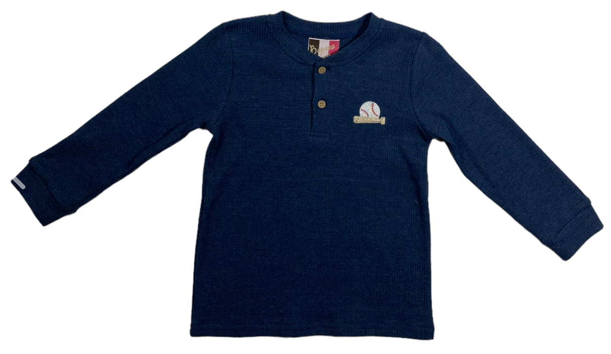 Boys Henley Shirt Baseball