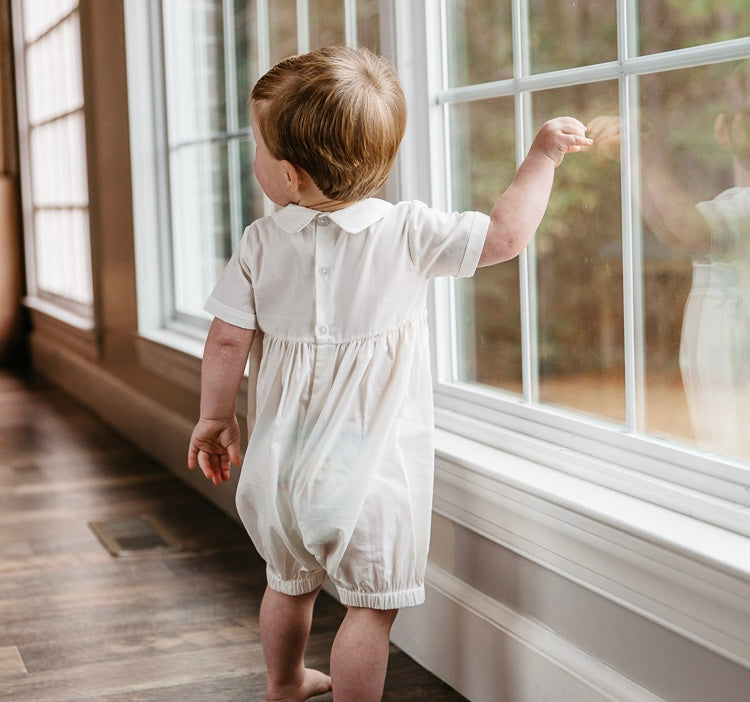 Feltman Boy’s Vintage Smocked Romper