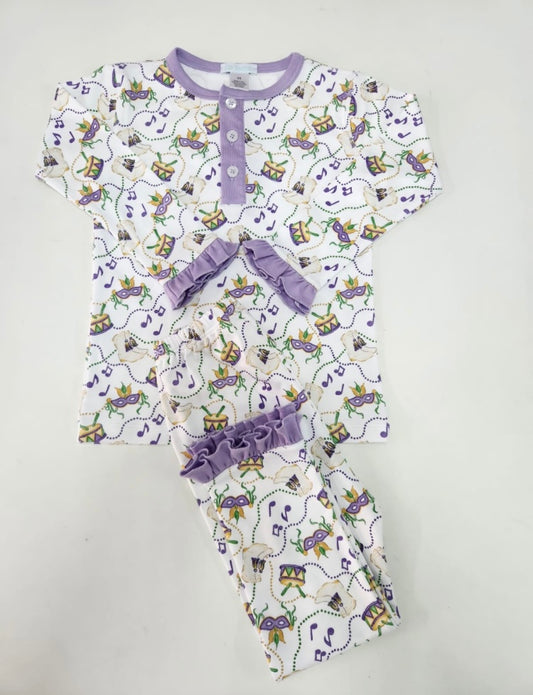 Mardi Gras Drum Sleeper and Pajamas