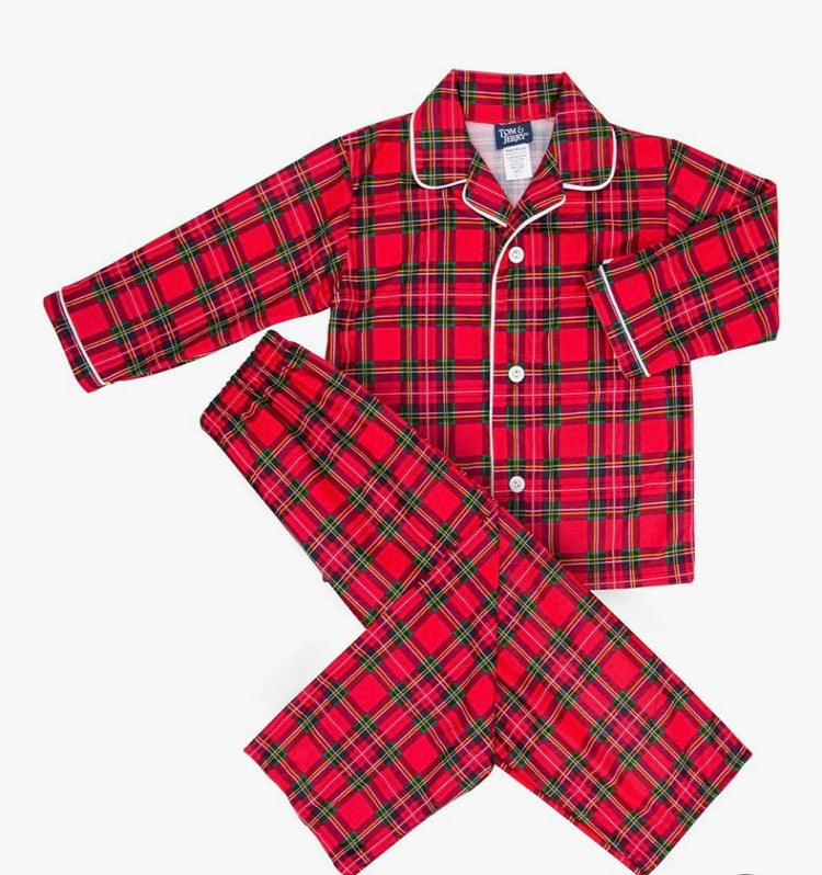 Christmas Plaid Tailor Pajamas