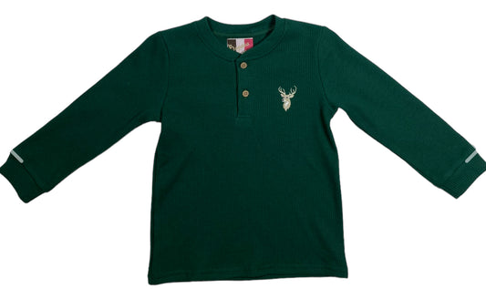 Boys Henley Shirt Deer