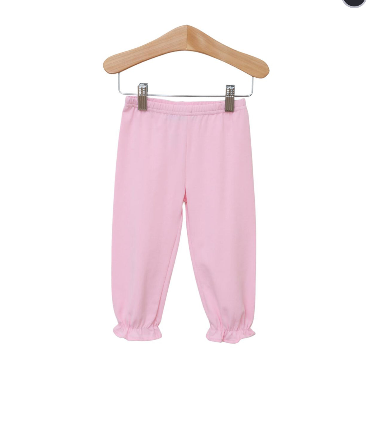 Light pink ruffle bloomer pants