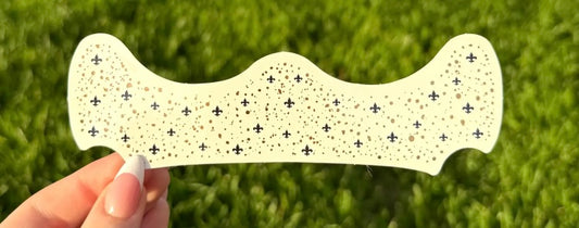 Black and Gold Fleur de Lis Face Sparkles/Face Freckles
