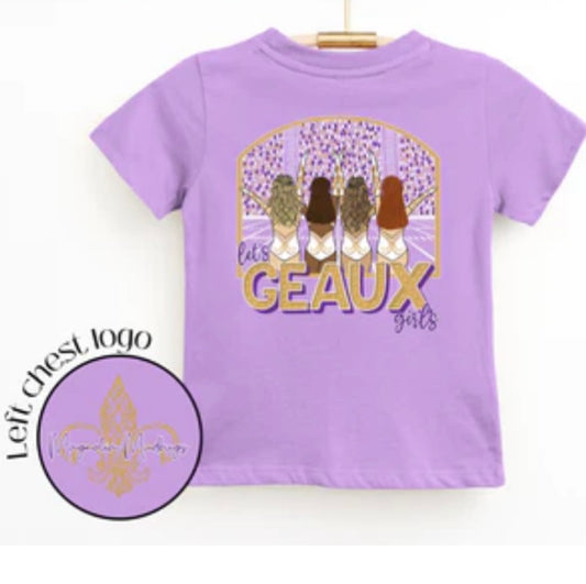 Let’s GEAUX Girls Football Tee