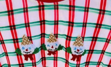 Cajun Snowman Boy Romper