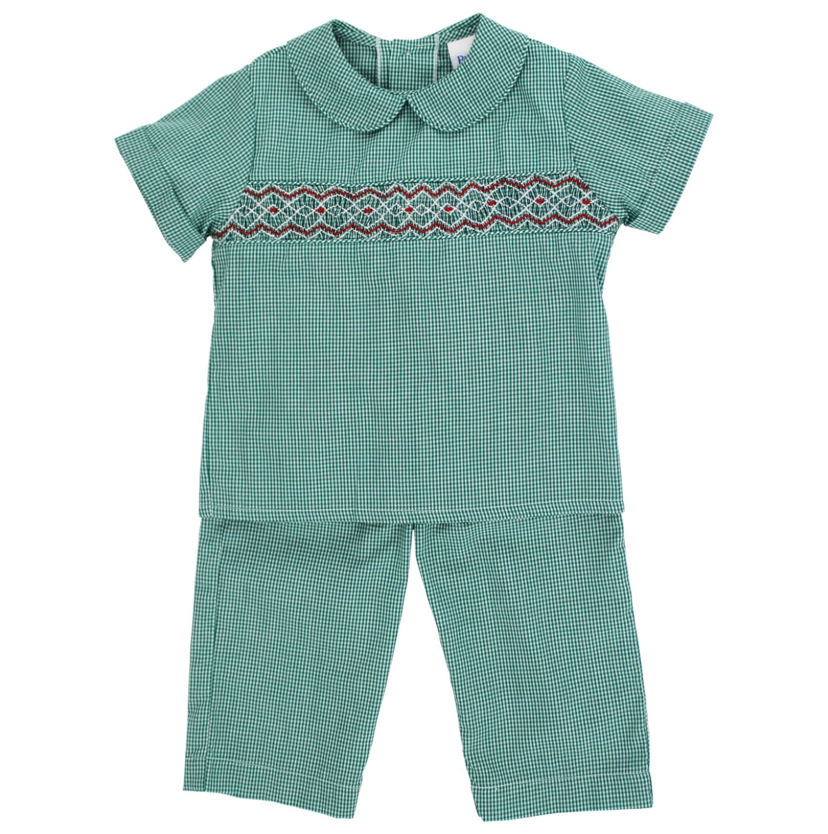 Christmas Geometric Green Pant Set