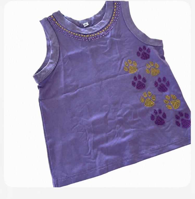 Sequin Paw Print Tank