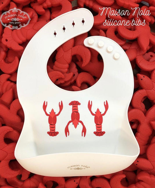 crawfish silicon bib