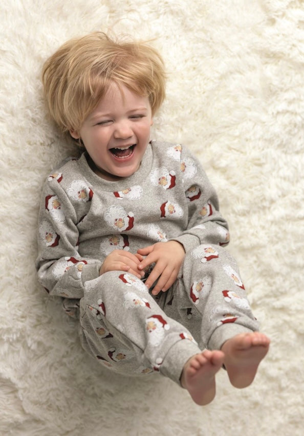 Gray Santa Two- Piece Jogger Set