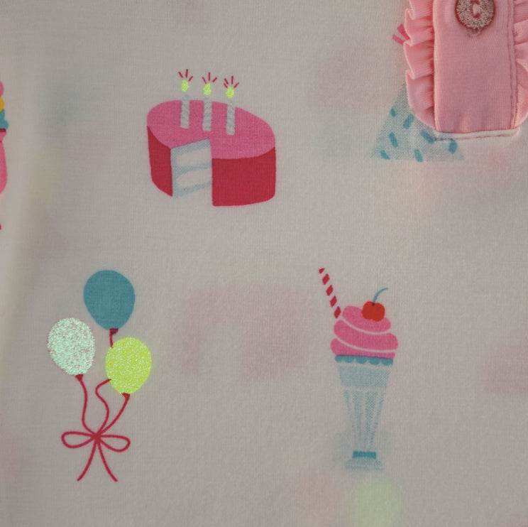 Pink Birthday Glow PJ Set