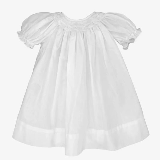 White Smocked Day Dress