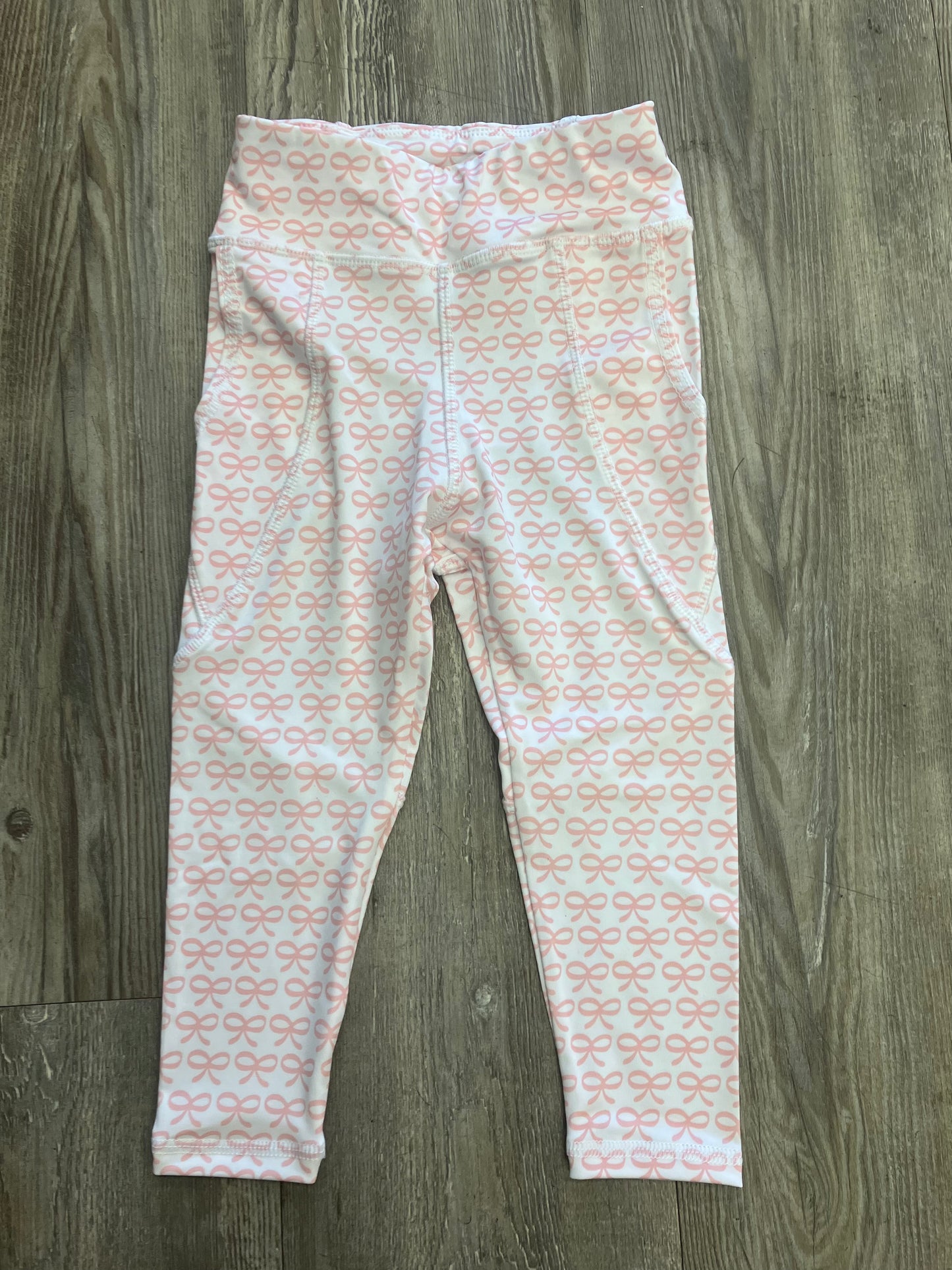 Pink Bows Athletic Legging Set
