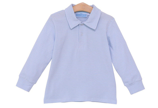 Jackson malibu stripe blue polo