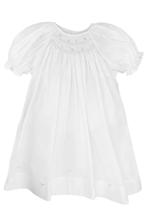 White Smocked Day Dress