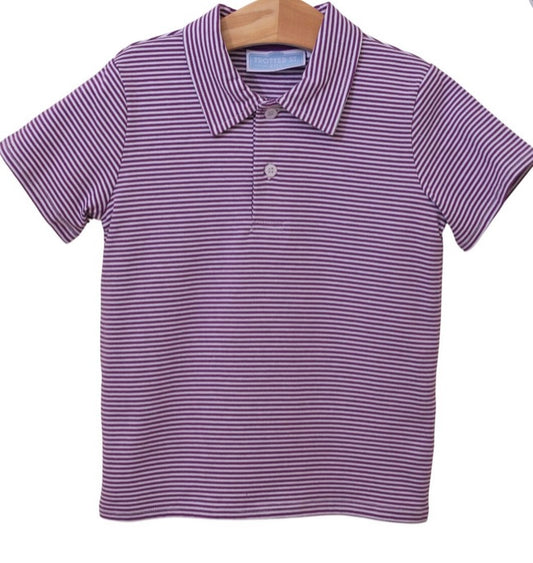 Purple game day polo