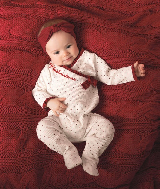My 1st Christmas Sleeper and Headband Set
