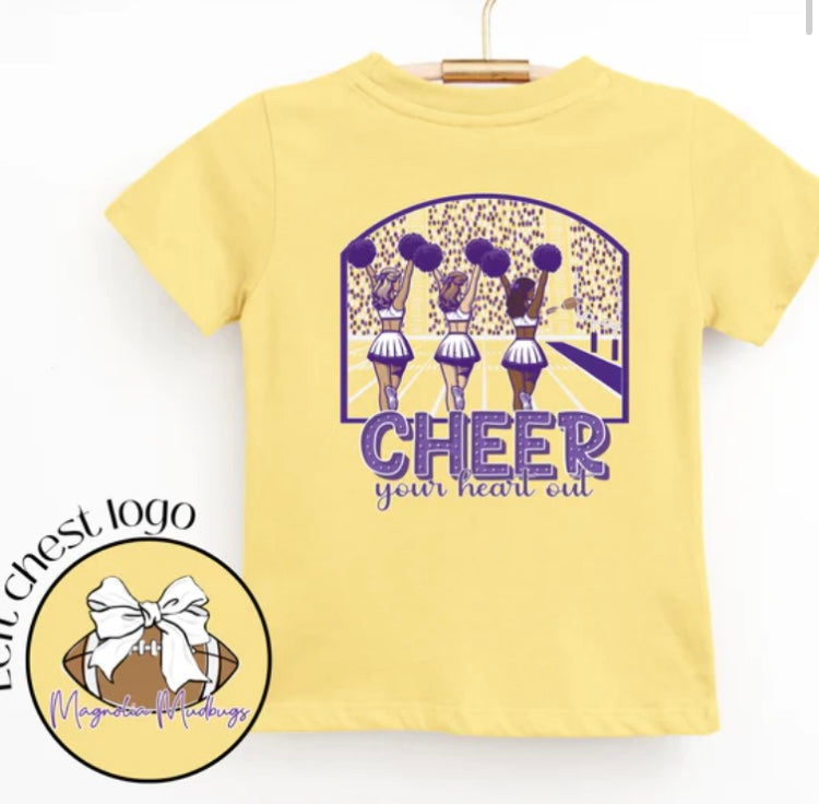Purple and Gold Cheerleaders Shirt