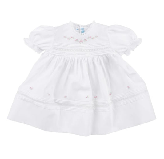 Feltman White Floral Bullion Dress