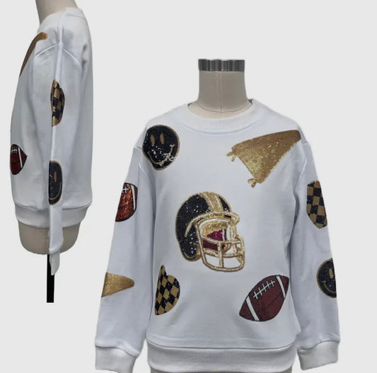 Saints sequin sweatshirt