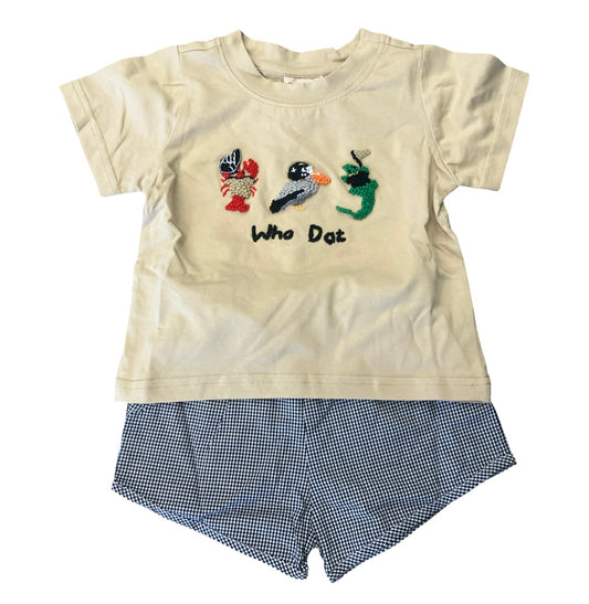 Saints Trio Cajun Short Set
