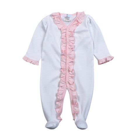 Lily Footie Pink Ruffles
